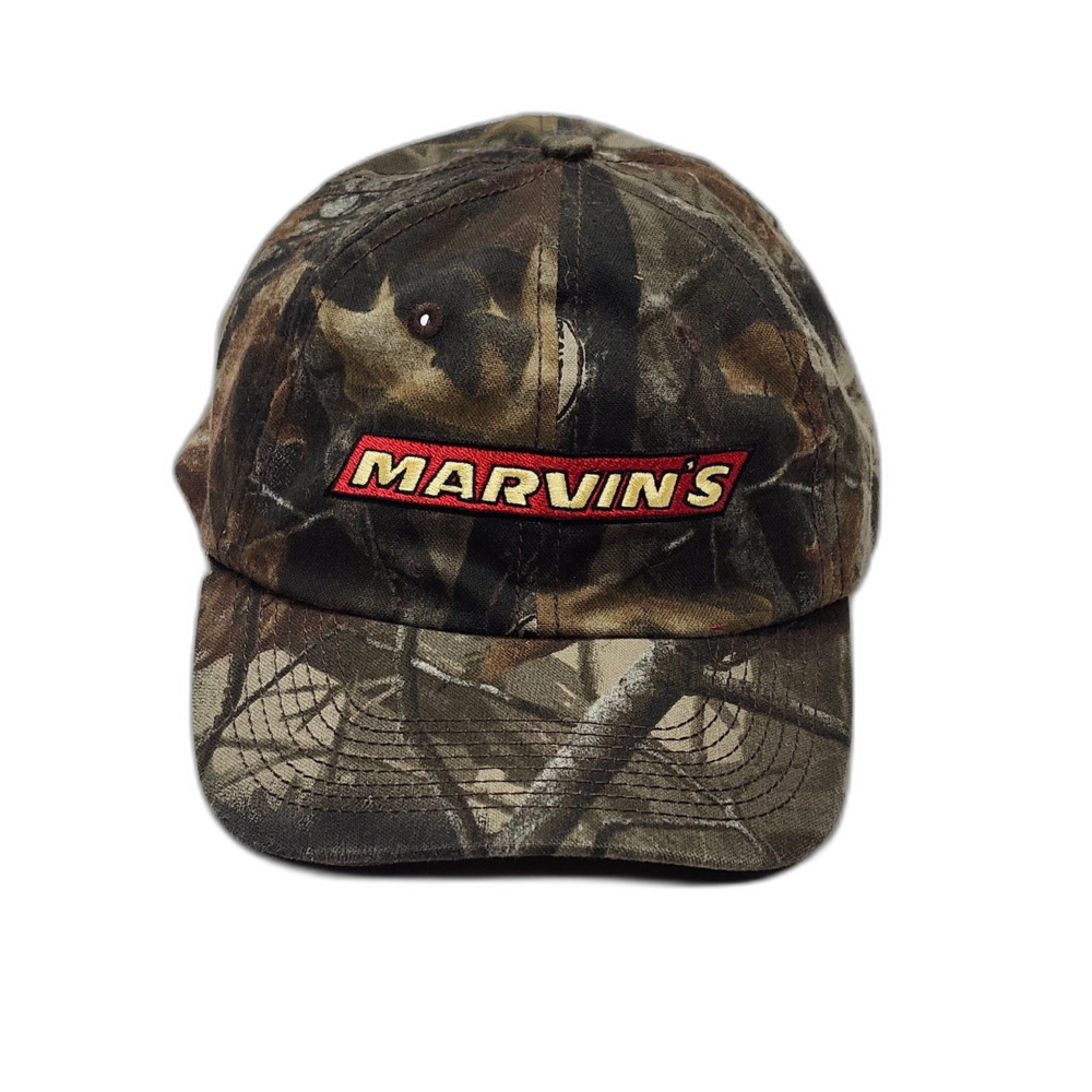 Marvin's Camo Hat Real Tree Style Hunting Fishing Baseball Cap Camouflage One Sz